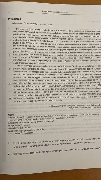 Livro IAVE com questões de exames nacionais (PORTUGUÊS) 10°, 11° e 12°