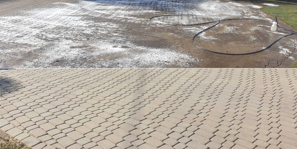 Mycie Ciśnieniowe Kostki Brukowej Elewacji Dachów Paneli Foto itp.