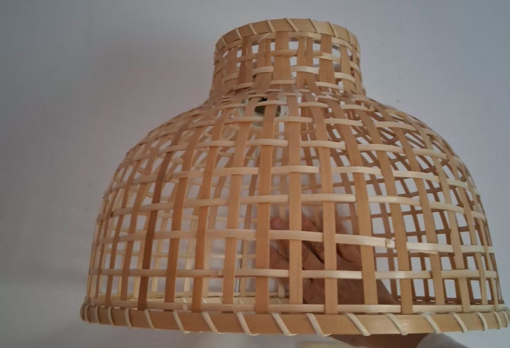 Candeeiro Teto Bambu Ikea / Ikea Bamboo Ceiling Lamp - NEW