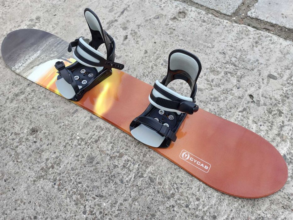 Dziecięca deska snowboardowa snowboard Cycab 118 cm + wiązania