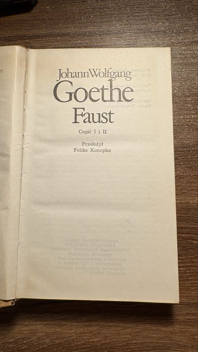Goethe - Faust, wydanie z 1977. PIW