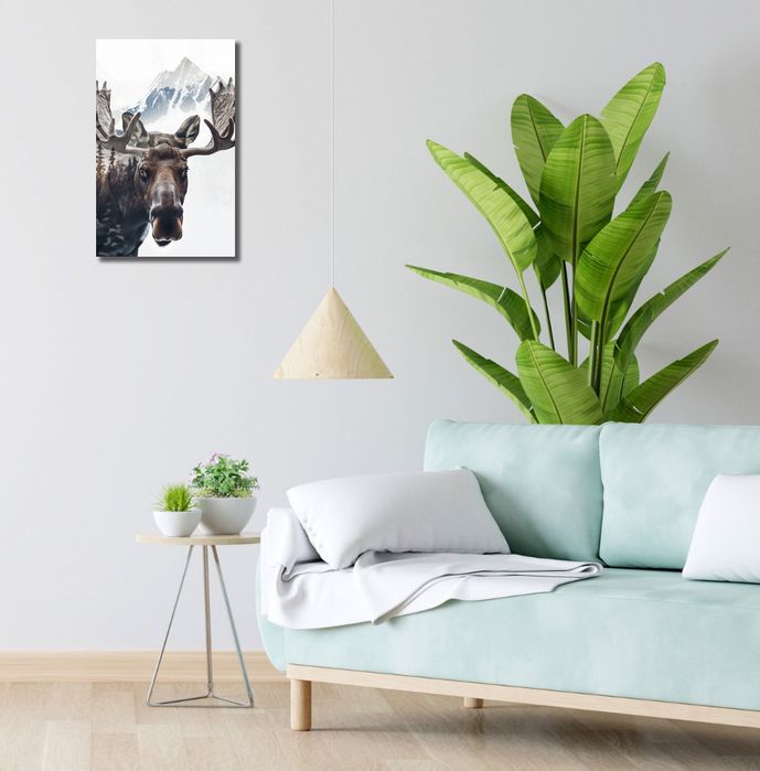 Obraz 30x50cm Łoś Duch Lasu