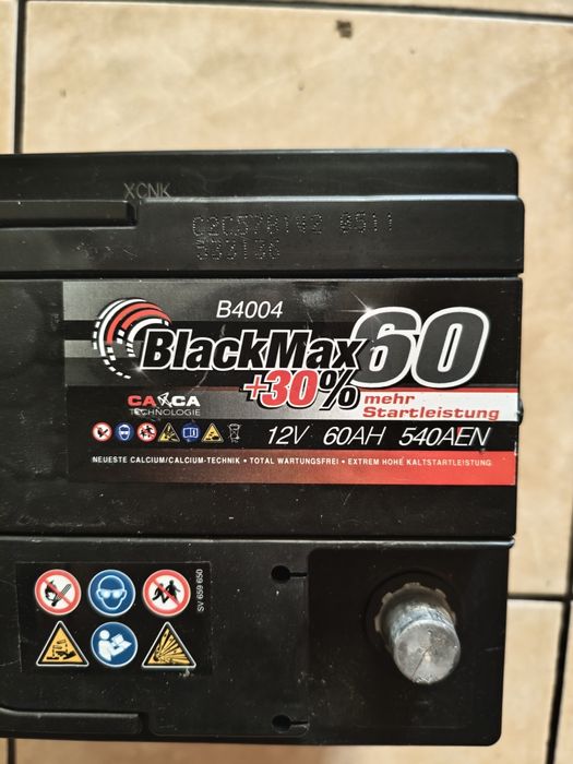 акумулятор BlackMax, 60 А·год, 540 А, 2022 рік