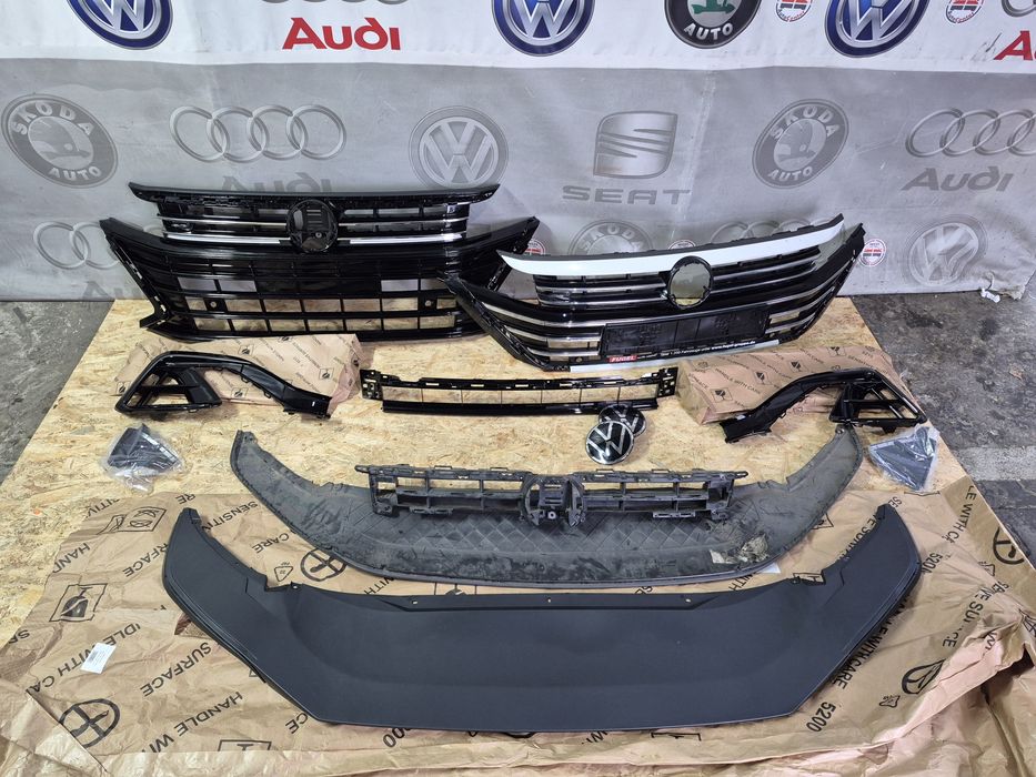 Arteon R R line Решітка Решотка бампера радиатора губа емблема Артеон