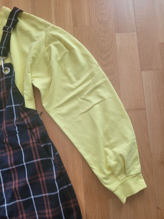 Spodnie na szelkach i bluza rozmiar M/L