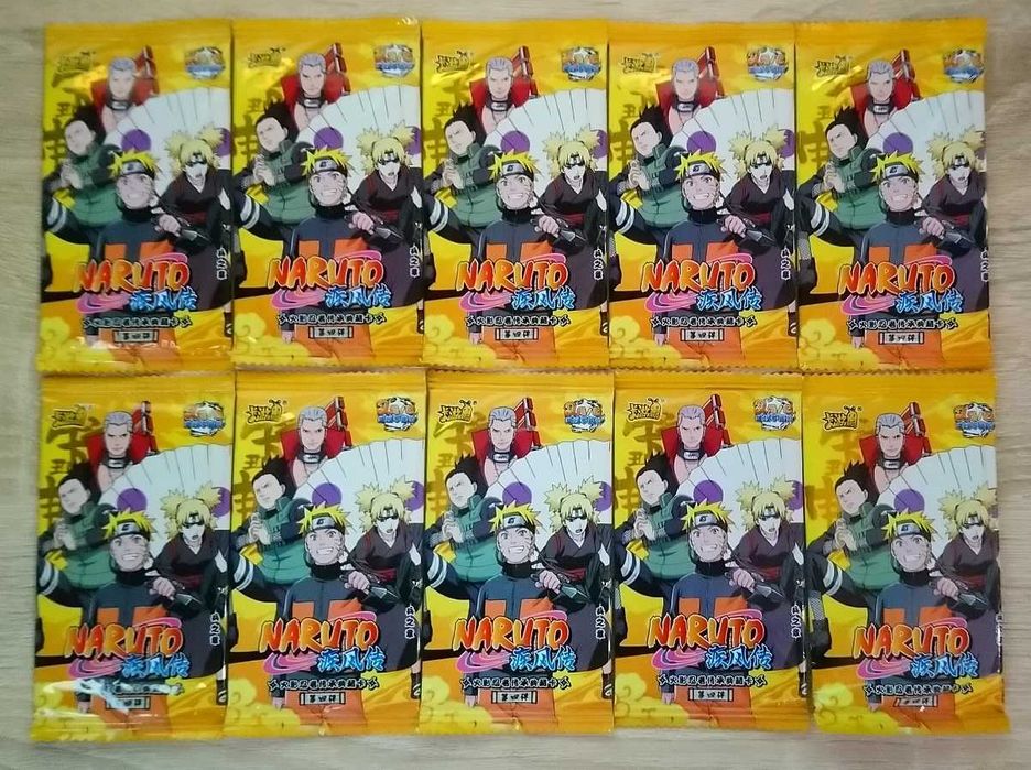 10 Boosterów z Kartami Naruto Tier 2 Wave 4