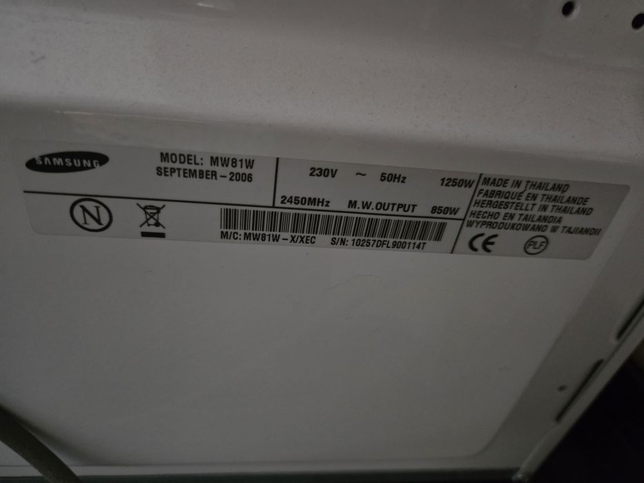 Microondas Samsung para peças