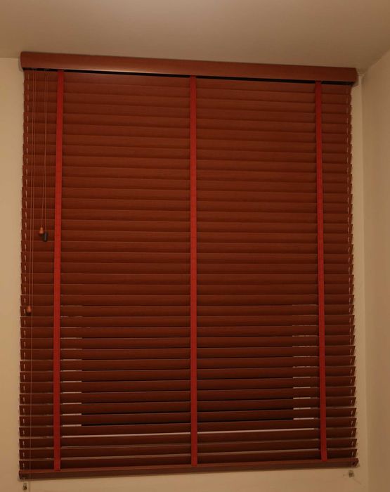 Żaluzja drewniana wewnętrzna 1400x1700 (mm) mahoń
