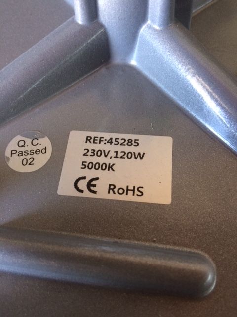 Candeeiro para armazém em leds