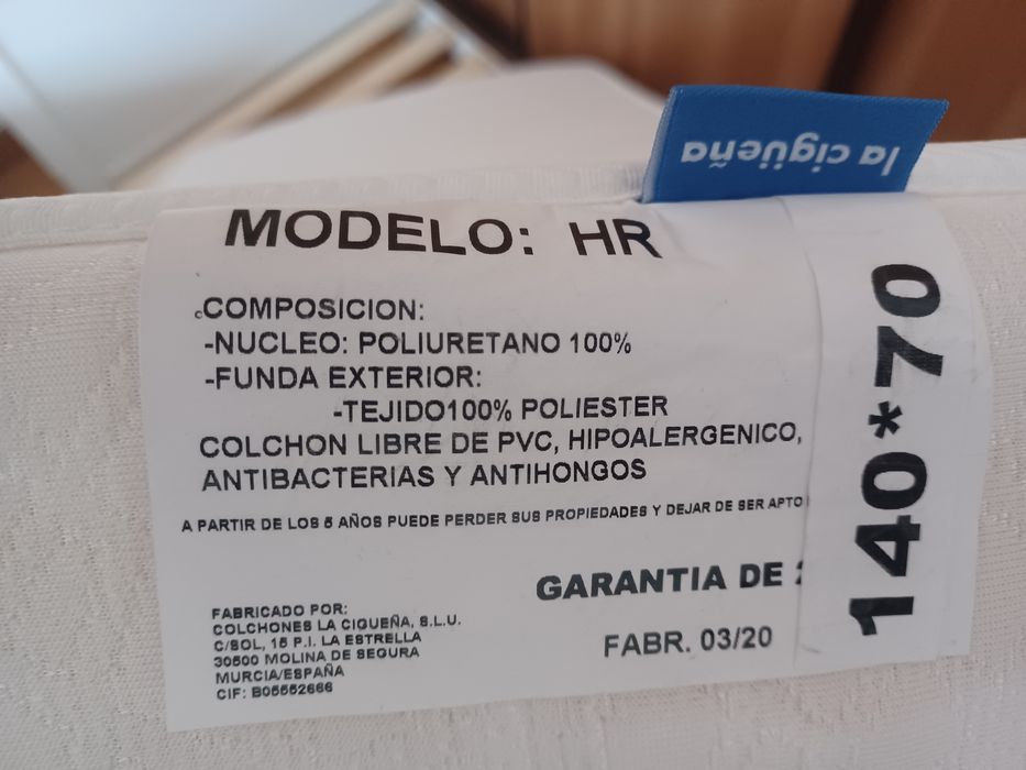 Colchão anti refluxo Bybebé