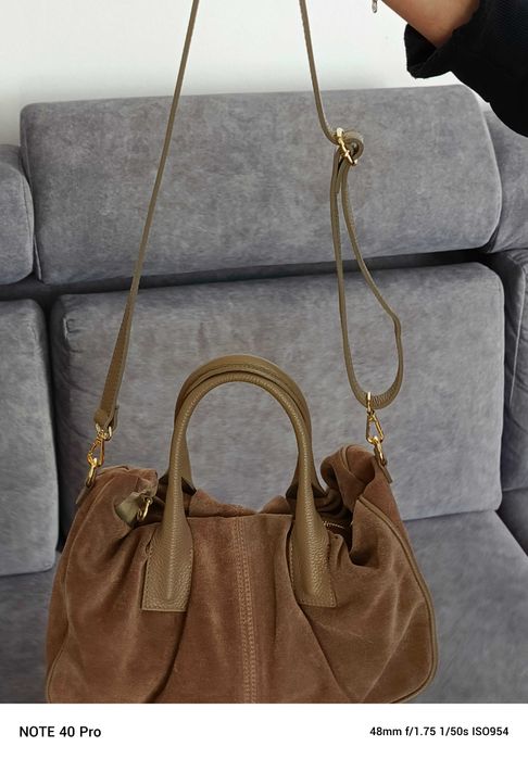 Skórzana torebka damska