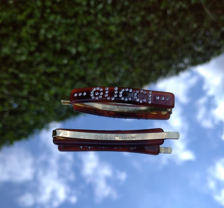 Wsuwki, spinki do włosów GUCCI logowane