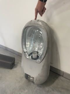 Lampa uliczna żarówka sodowa