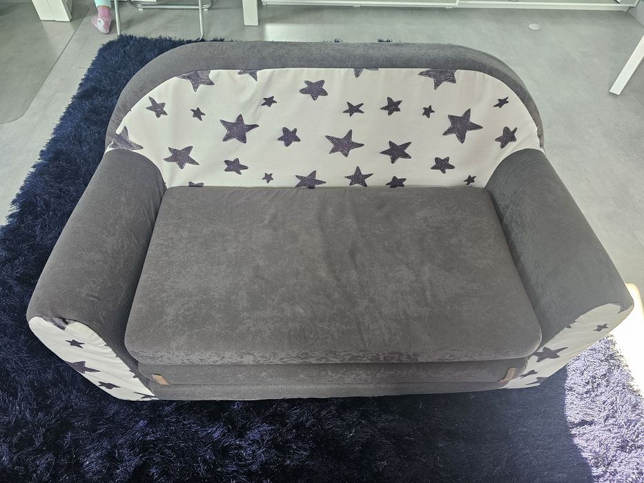 Kanapa sofa dla dzieci rozkładana pufa