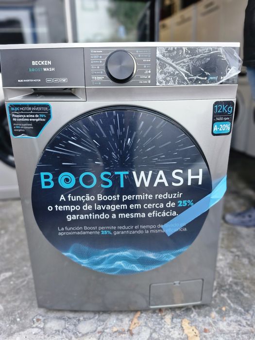 Máquina de lavar  roupa becken 12kg  cinza