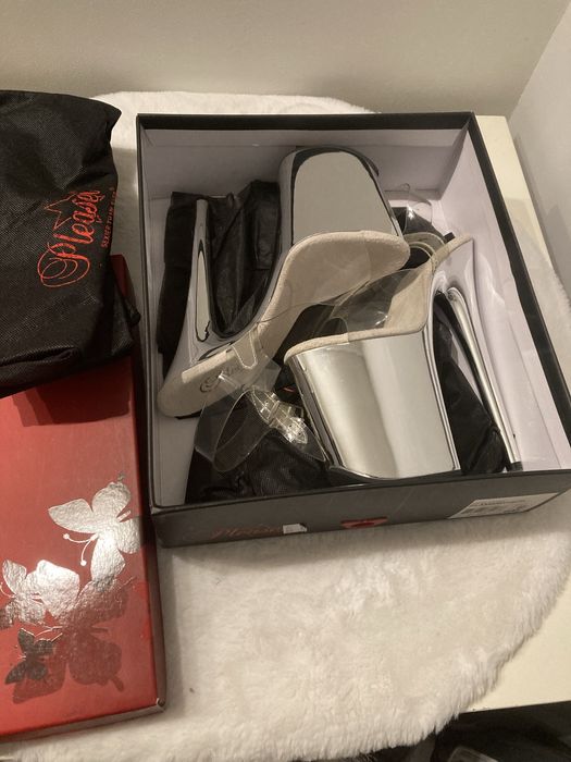 Pleaser flamingo szpilki szklanki buty pole dance 36