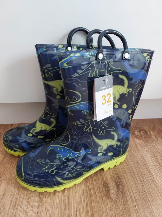 Kalosze chłopięce dinozaury gumiaki 32