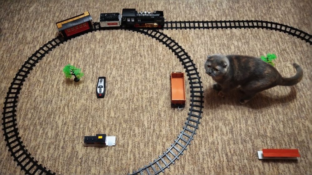 Игровой набор железной дороги. Комплект.