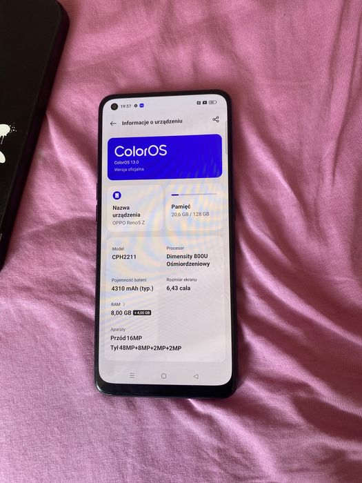 Oppo reno 5z -128 gb