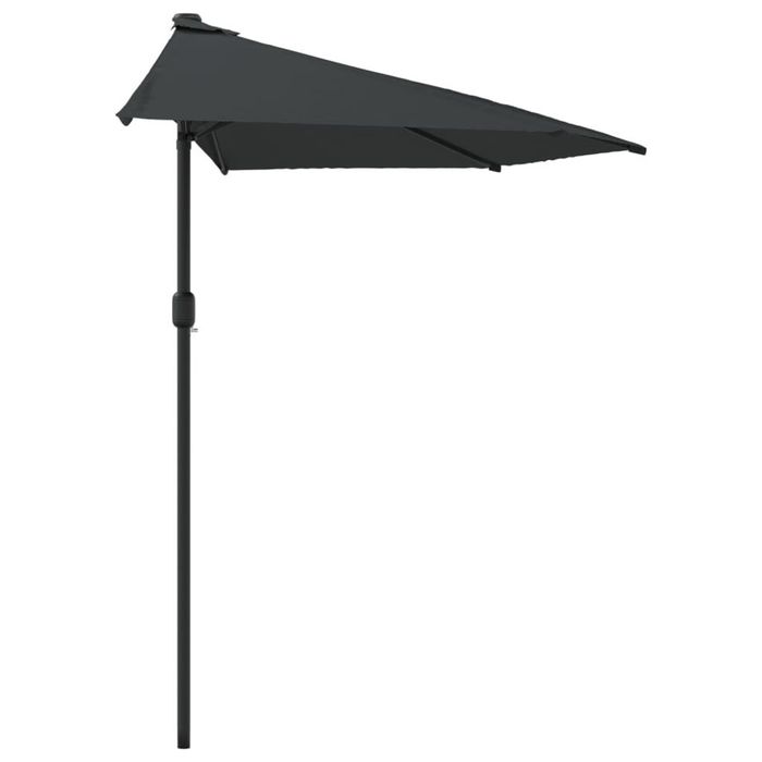 Novo: Parasol varanda 270x135cm antracite semicircular (meia lua)