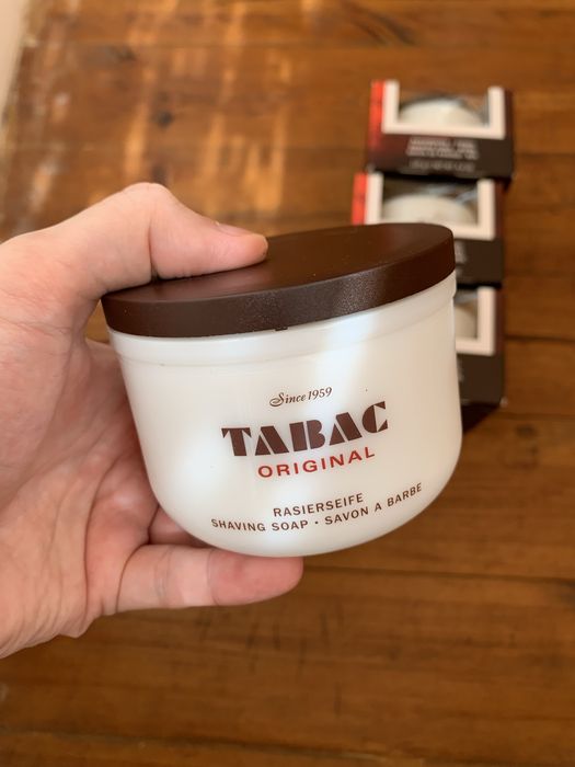Мыло для бритья tabac original твердое мыло