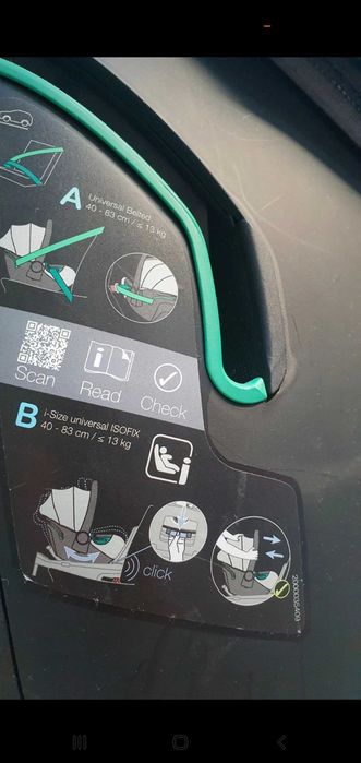 Fotelik samochodowy dla noworodka Britax römer do 13kg. 48-83cm