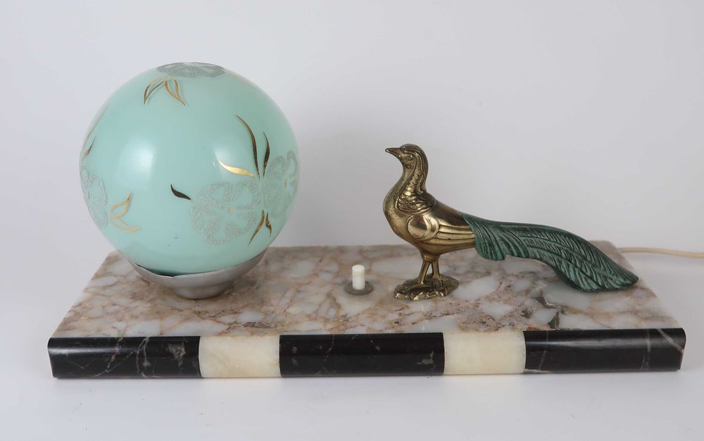 Candeeiro de mesa antigo Art Deco (Ref. 2)