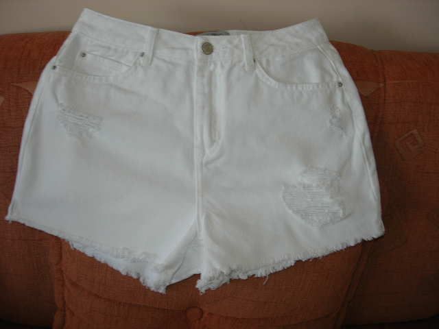 Spodenki szorty białe jeans rozmiar 36 Must have!