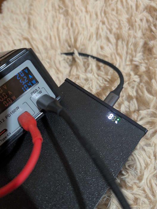 Потужний павербанк 100W PD на 15 акумуляторах Samsung 35E + BMS