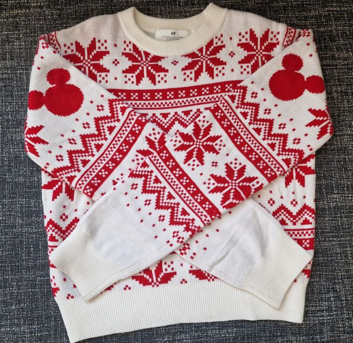Sweterek świąteczny H&M, r 158/164