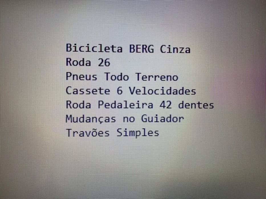 Bicicleta Berg cinza