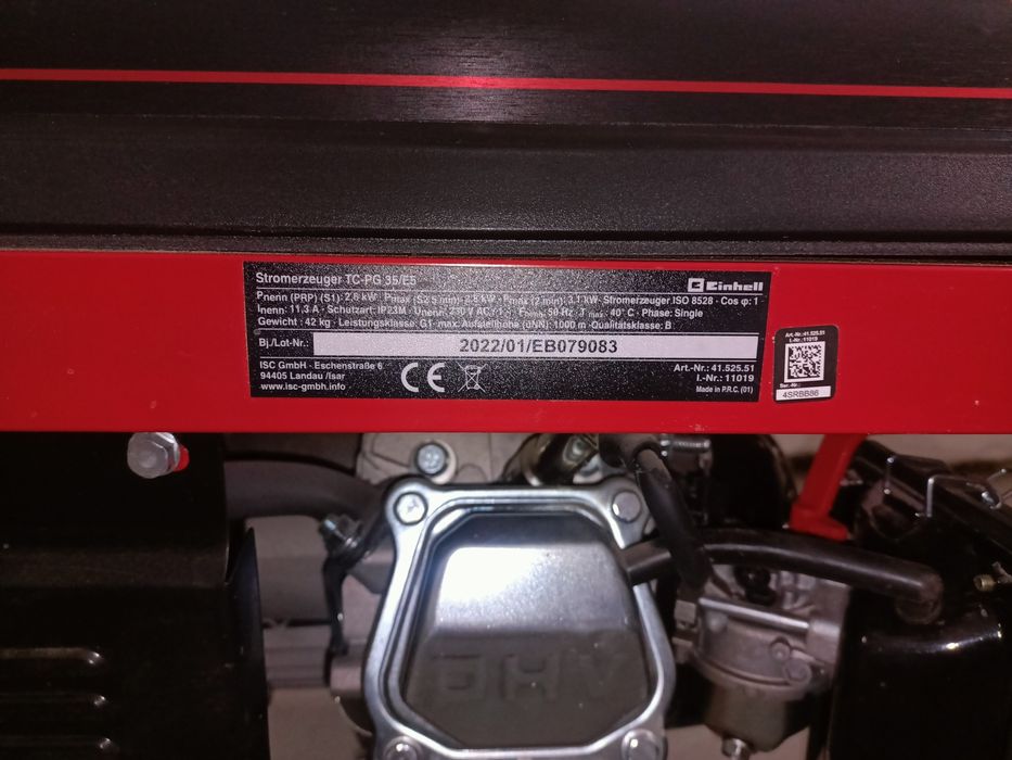 Бензиновий генератор Einhell TC-PG 35/E5