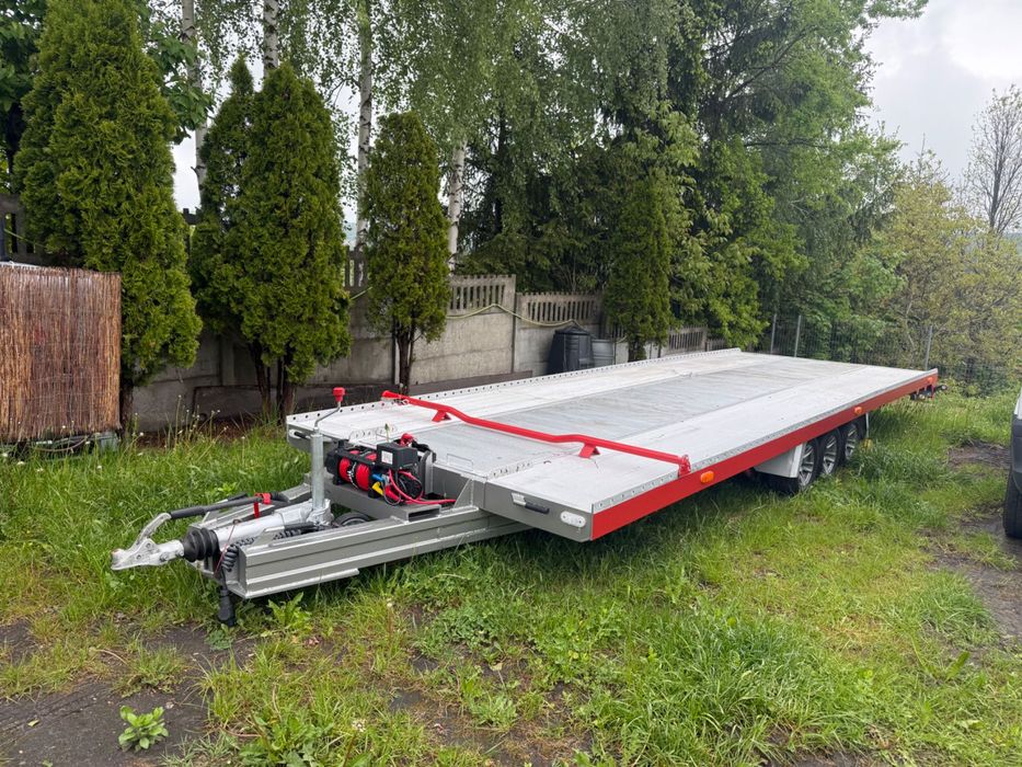 BFZ Przyczepa 3 osie, 3.5T DMC, wciągarka, zamiana