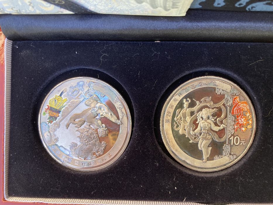 Moedas de Prata Jogos Olímpicos Beijing 2008