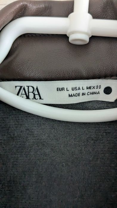 Кожаное платье Zara