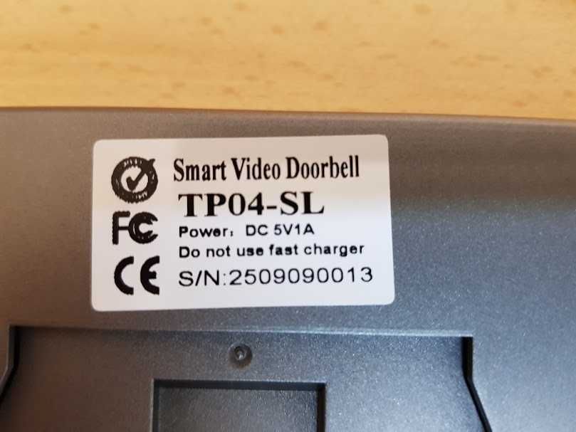 Дзвінок до дверей з 2,8-дюймовим екраном Smart Video Doorbell TP04-SL