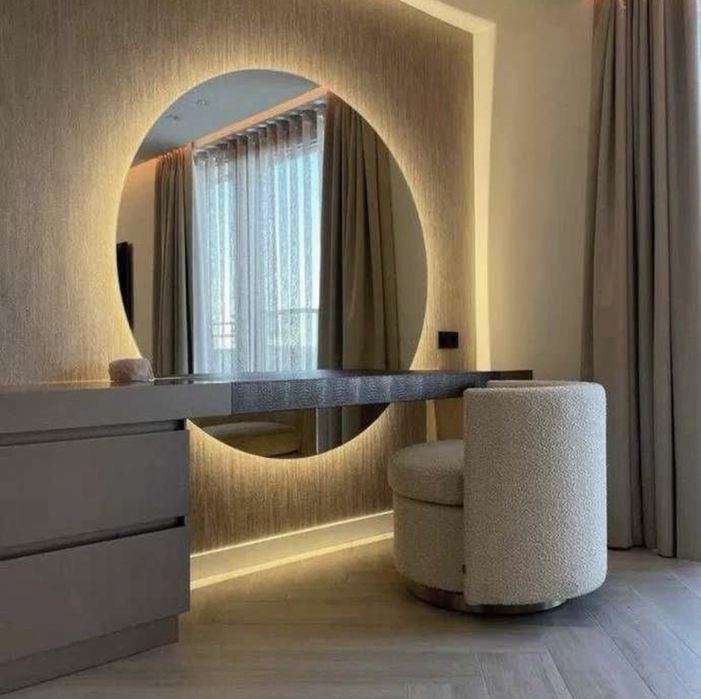 Круглое зеркало с подсветкой 150*150 новое