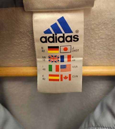 Błękitny niebieski dres kurtka bluza sportowa oversize