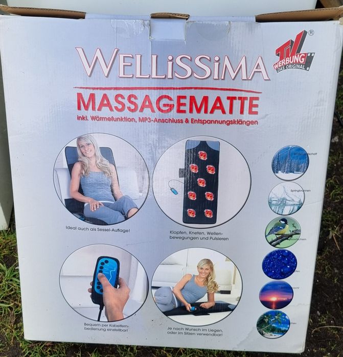 Mata masująca grzejąca z muzyką relaksacyjną