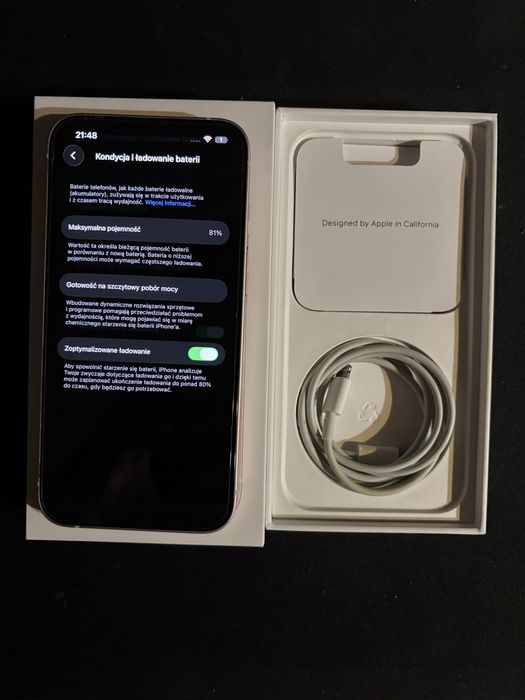 Iphone 13 128gb różowy 81%