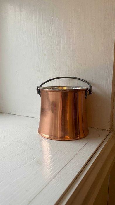 Ведёрко медное с ручкой