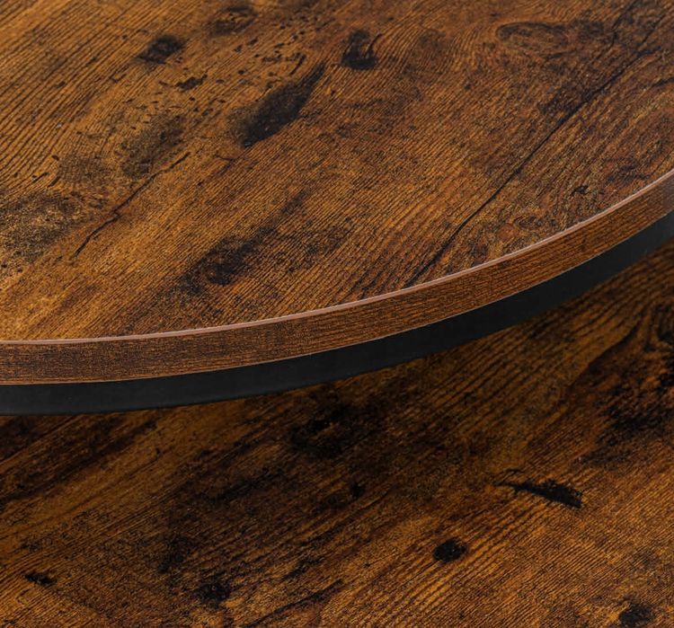 2x Stolik Kawowy Okrągły Industrialny Loft Ława Stolik Boczny Nocny