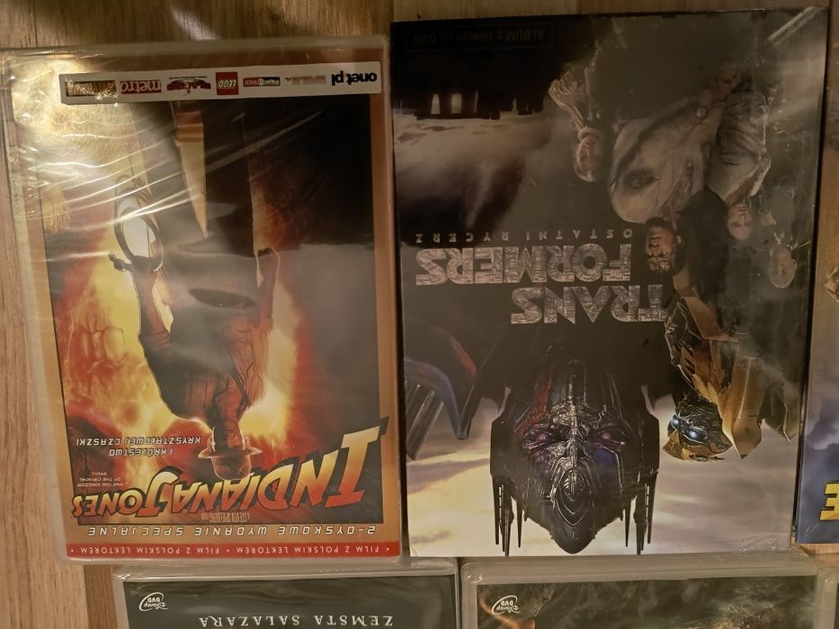 Filmy dvd nowe folia PL Transformers, Piraci z Karaibów, Indiana Jones