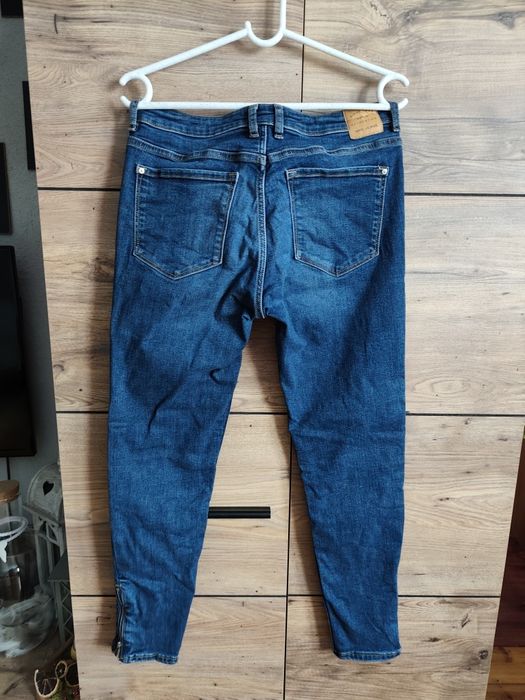 Mango Denim Jeans 40 spodnie jeansowe skinny rurki zamki