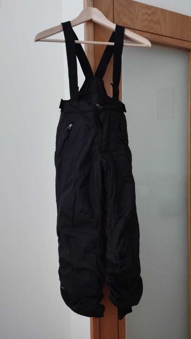 Calças de SKI Pretas Quentes e Impermeáveis