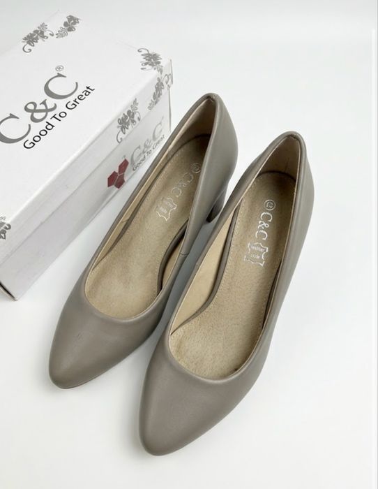 Eleganckie szare czółenka G2G (Good To Great) roz. 36