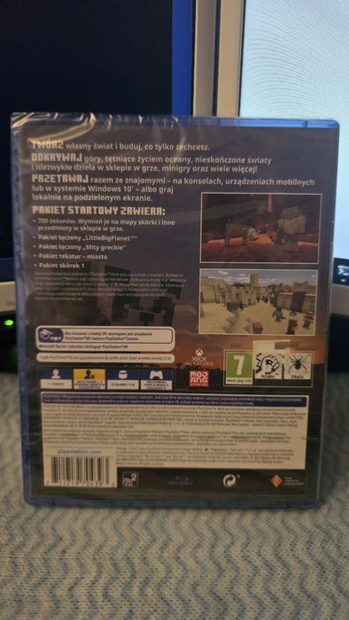 Minecraft vr ps4 polska wersja nowa folia