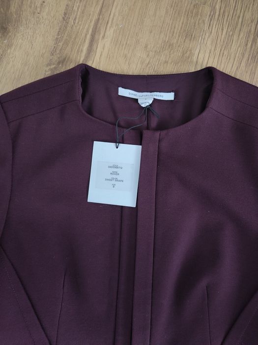 Żakiet marynarka kurtka materiałowa diane von furstenberg