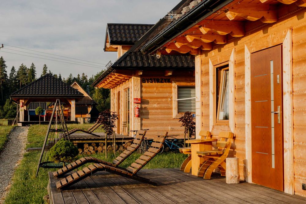 Wynajmę Nocleg Domek Drewniany w Górach z Jacuzzi Sauna Kominek Narty