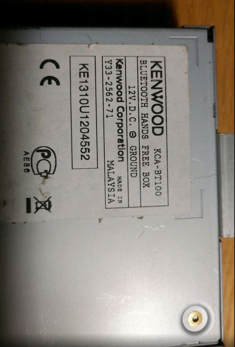 Kenwood блютуз адаптер bt100